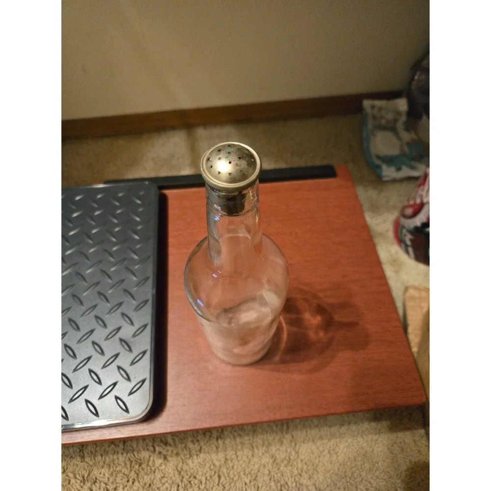 Vintage Clear Glass Shaker Bottle Federal Law Forbids Sale or Reuse Embossed